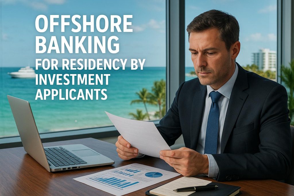 Offshore banking for residency by investment applicants